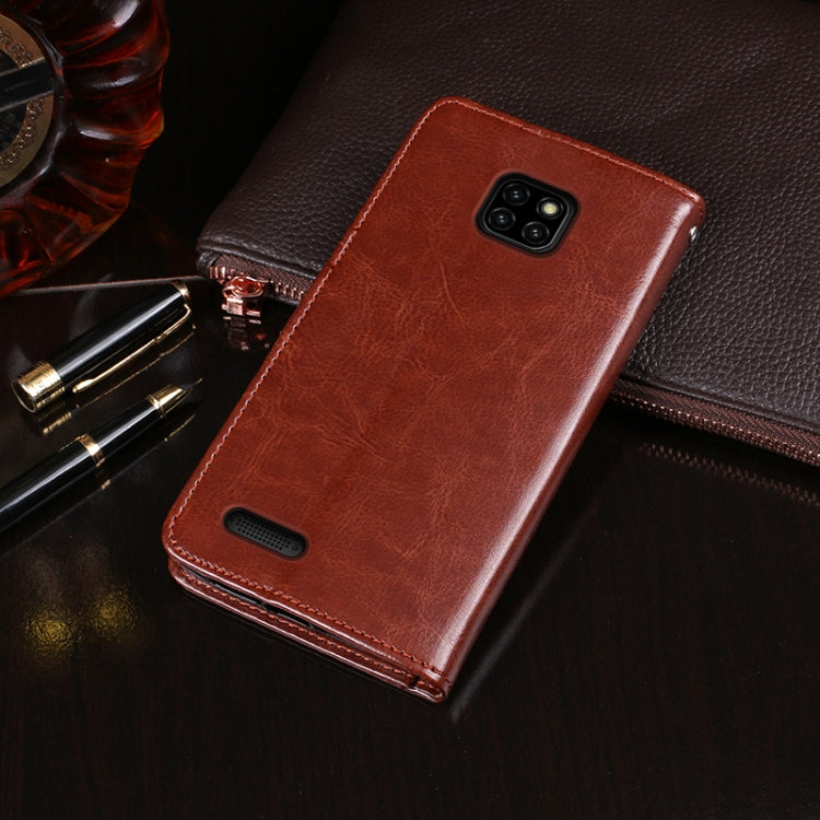 For Ulefone Note 7 idewei  Crazy Horse Texture Horizontal Flip Leather Case with Holder & Card Slots & Wallet(Brown) - More Brand by idewei | Online Shopping South Africa | PMC Jewellery | Buy Now Pay Later Mobicred