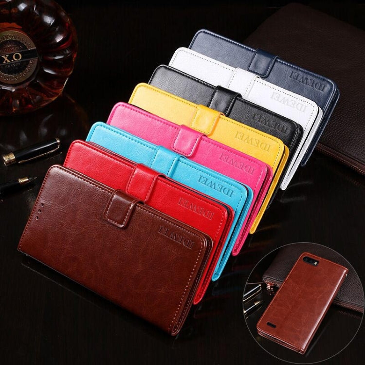For Ulefone S1 idewei  Crazy Horse Texture Horizontal Flip Leather Case with Holder & Card Slots & Wallet(Sky Blue) - Ulefone Cases by idewei | Online Shopping South Africa | PMC Jewellery | Buy Now Pay Later Mobicred