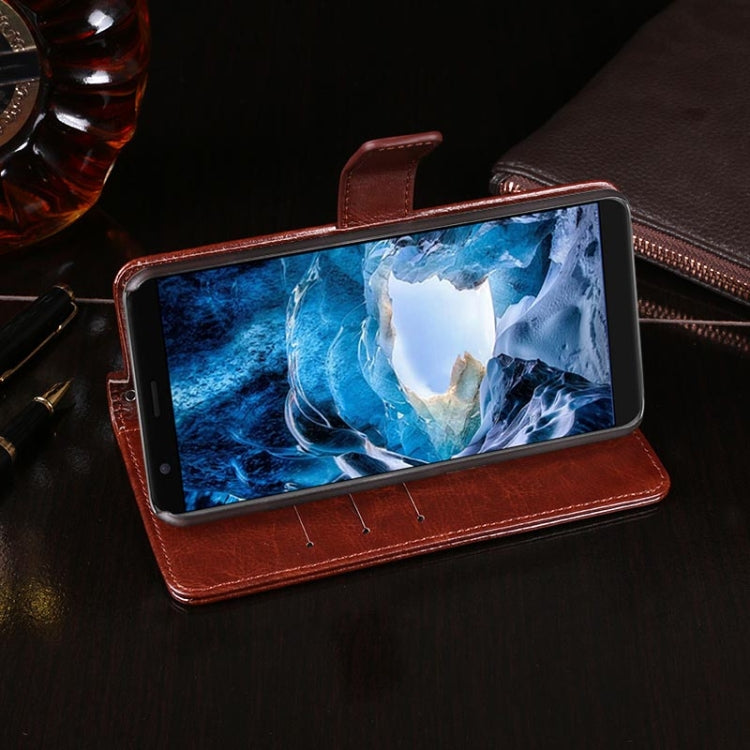 For Ulefone S1 idewei  Crazy Horse Texture Horizontal Flip Leather Case with Holder & Card Slots & Wallet(White) - Ulefone Cases by idewei | Online Shopping South Africa | PMC Jewellery | Buy Now Pay Later Mobicred