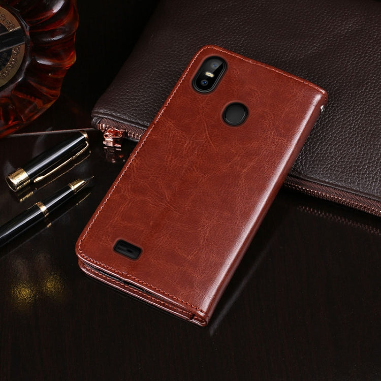 For Ulefone S10 Pro idewei  Crazy Horse Texture Horizontal Flip Leather Case with Holder & Card Slots & Wallet(White) - Ulefone Cases by idewei | Online Shopping South Africa | PMC Jewellery | Buy Now Pay Later Mobicred