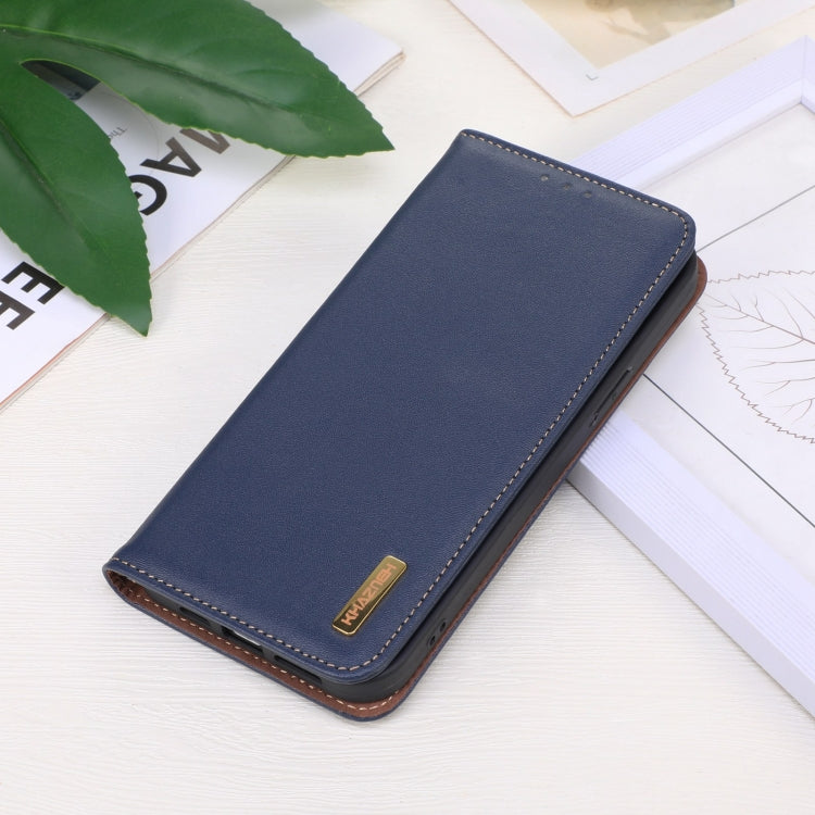 For OnePlus Nord CE 3 Lite KHAZNEH Nappa Top Layer Cowhide Leather Phone Case(Blue) - OnePlus Cases by PMC TechLife | Online Shopping South Africa | PMC TechLife | Buy Now Pay Later Mobicred