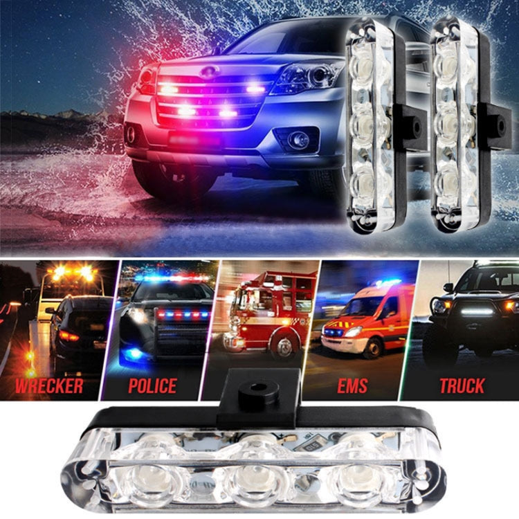4 in 1 Car 12LEDs Grille Flash Lights Warning Lights with Wireless Remote Control, Color:Red - Warning Lights by PMC TechLife | Online Shopping South Africa | PMC TechLife | Buy Now Pay Later Mobicred