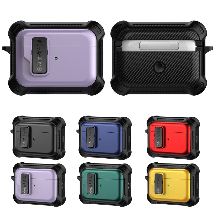For AirPods Pro 2 Signal Flag Wireless Earphones Case with Security Lock(Green) - For AirPods Pro 2 by PMC Jewellery | Online Shopping South Africa | PMC Jewellery | Buy Now Pay Later Mobicred