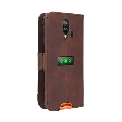 For Blackview BV7200 Skin Feel Calf Texture Card Slots Leather Phone Case(Brown) - More Brand by PMC Jewellery | Online Shopping South Africa | PMC Jewellery | Buy Now Pay Later Mobicred