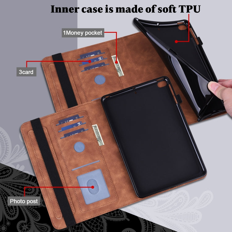 For Lenovo Pad Pro 2022 11.2 inch / Tab P11 Pro Gen 2 Lace Flower Embossing Pattern Leather Tablet Case(Brown) - free shipping - PMC TechLife - Order now!