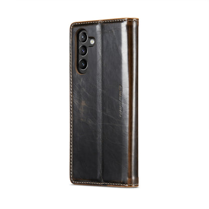 For Samsung Galaxy A54 5G CaseMe 003 Crazy Horse Texture Leather Phone Case(Coffee) - Galaxy Phone Cases by CaseMe | Online Shopping South Africa | PMC Jewellery | Buy Now Pay Later Mobicred