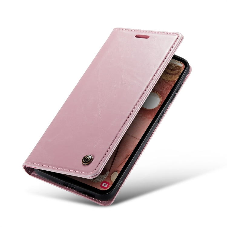 For Samsung Galaxy A54 5G CaseMe 003 Crazy Horse Texture Leather Phone Case(Rose Gold) - Galaxy Phone Cases by CaseMe | Online Shopping South Africa | PMC Jewellery | Buy Now Pay Later Mobicred