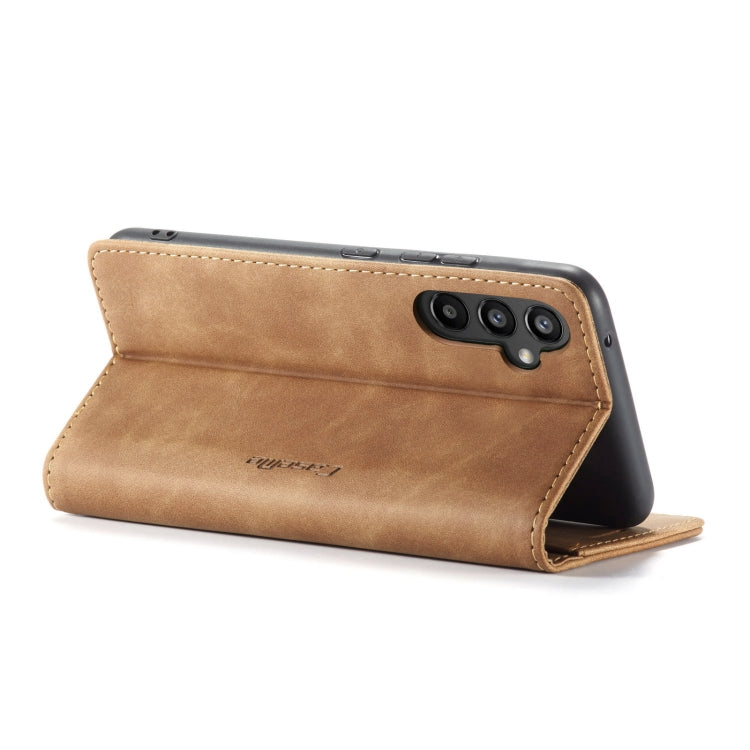 For Samsung Galaxy A34 5G CaseMe 013 Multifunctional Horizontal Flip Leather Phone Case(Brown) - free shipping - PMC TechLife - Order now!
