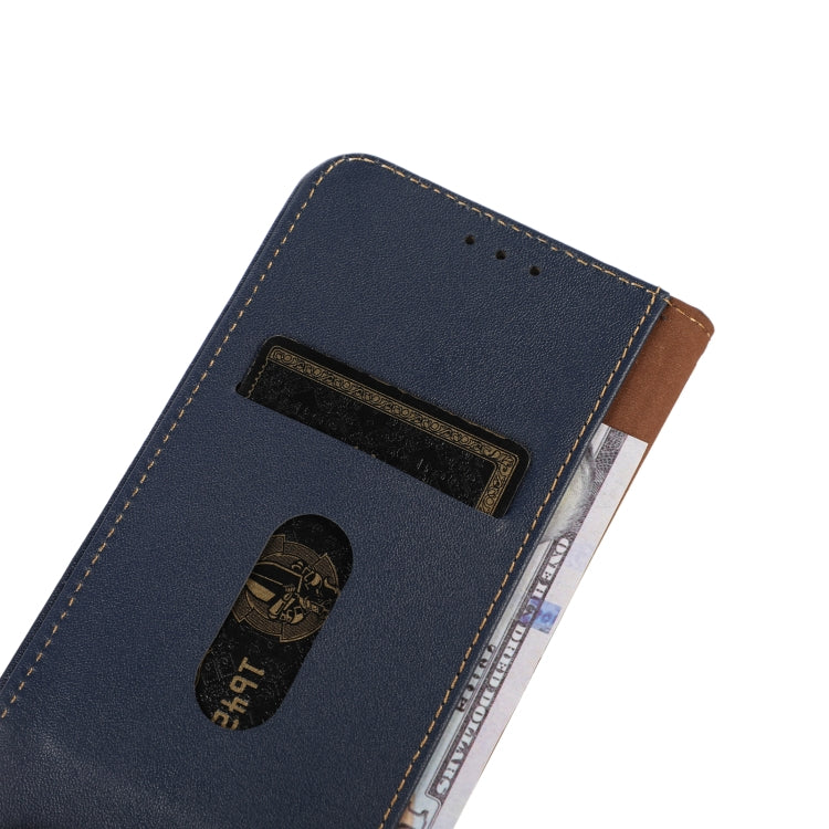 For OnePlus Ace 2 5G KHAZNEH Nappa Top Layer Cowhide Leather Phone Case(Blue) - OnePlus Cases by PMC TechLife | Online Shopping South Africa | PMC TechLife | Buy Now Pay Later Mobicred