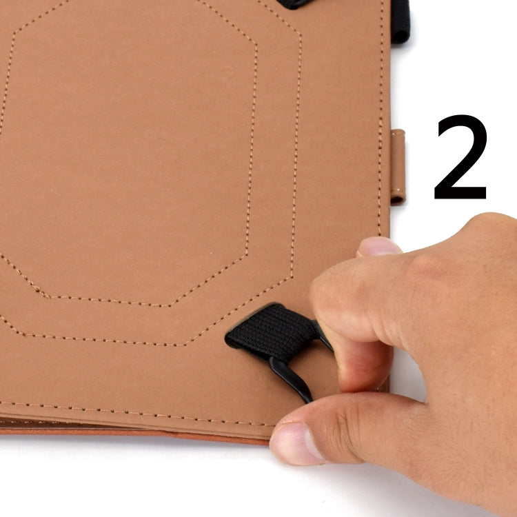 For 10 inch Solid Color Tablet PC Universal Magnetic Horizontal Flip Leather Case with Card Slots & Holder(Black) - 10 - 11 inch by PMC TechLife | Online Shopping South Africa | PMC TechLife | Buy Now Pay Later Mobicred