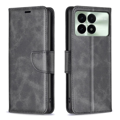 For Xiaomi Redmi K70 / K70 Pro Lambskin Texture Pure Color Flip Leather Phone Case(Black) - K70 Pro Cases by PMC Jewellery | Online Shopping South Africa | PMC Jewellery | Buy Now Pay Later Mobicred