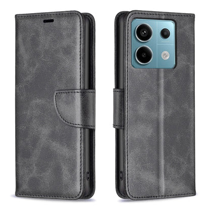 For Xiaomi Redmi Note 13 Pro 4G Global Lambskin Texture Pure Color Flip Leather Phone Case(Black) - Note 13 Pro Cases by PMC Jewellery | Online Shopping South Africa | PMC Jewellery | Buy Now Pay Later Mobicred