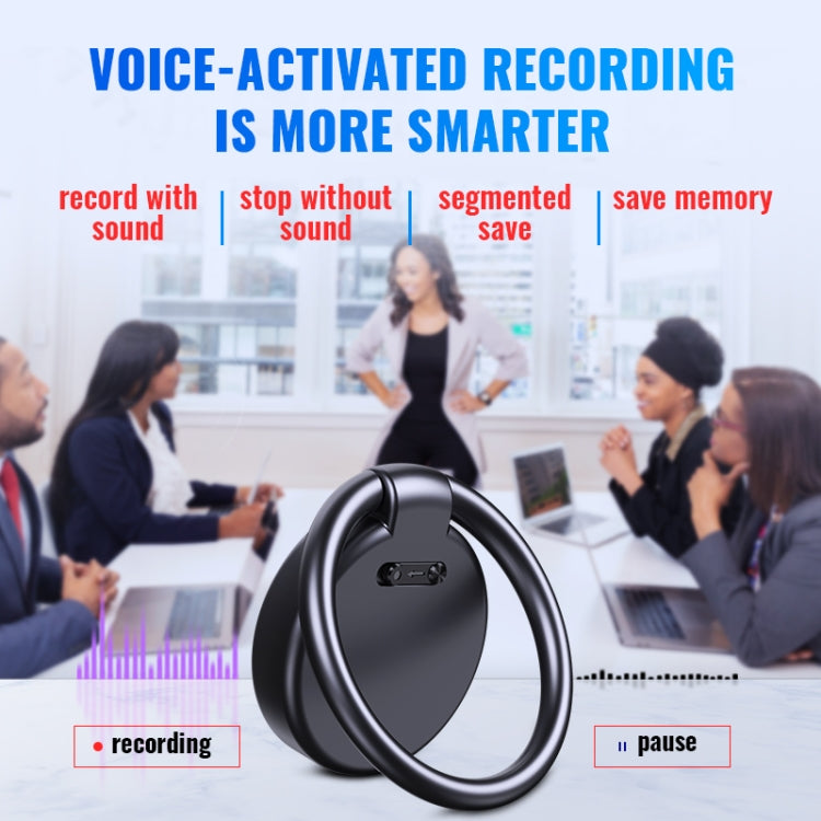 JNN S30 Round HD Noise Canceling Recorder, Capacity:32GB(Black) - Recording Pen by JNN | Online Shopping South Africa | PMC Jewellery | Buy Now Pay Later Mobicred