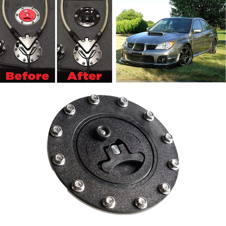Car Modification Universal Fuel Cell Gas Tank Filler Cap with Nut(Black) - Tank Covers by PMC TechLife | Online Shopping South Africa | PMC TechLife | Buy Now Pay Later Mobicred