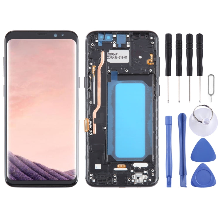 TFT LCD Screen for Samsung Galaxy S8+ SM-G955 Digitizer Full Assembly with Frame(Black) - free shipping - PMc TechLife - Order now!