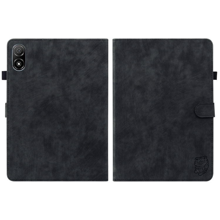 For Honor Pad V8 Pro Tiger Pattern Flip Leather Tablet Case(Black) - Honor by PMC TechLife | Online Shopping South Africa | PMC TechLife | Buy Now Pay Later Mobicred