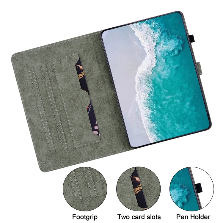 For Honor Pad V8 Pro Tiger Pattern Flip Leather Tablet Case(Black) - Honor by PMC TechLife | Online Shopping South Africa | PMC TechLife | Buy Now Pay Later Mobicred