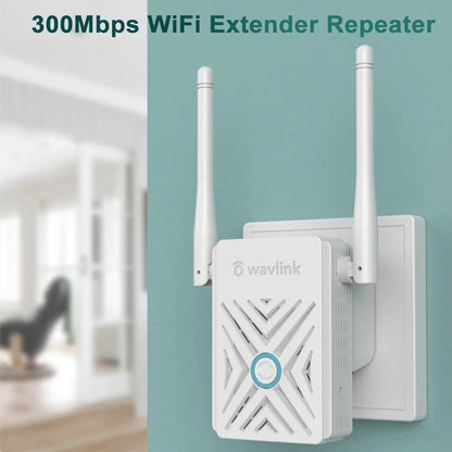 Wavlink WN578W2 300Mbps 2.4GHz WiFi Extender Repeater Home Wireless Signal Amplifier(EU Plug) - Broadband Amplifiers by WAVLINK | Online Shopping South Africa | PMC Jewellery | Buy Now Pay Later Mobicred