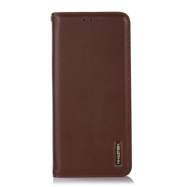 For Honor X5 KHAZNEH Nappa Top Layer Cowhide Leather Phone Case(Brown) - Honor Cases by PMC TechLife | Online Shopping South Africa | PMC TechLife | Buy Now Pay Later Mobicred