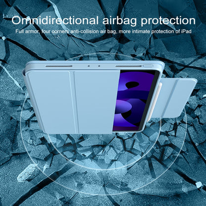 For iPad Air 11 2024 / iPad Air 2022 / 2020 10.9 / Pro 11 Pen Slot Magnetic Detachable Tablet Leather Case(Blue) - iPad Pro 11 (2022/2021) Cases by PMC Jewellery | Online Shopping South Africa | PMC Jewellery | Buy Now Pay Later Mobicred