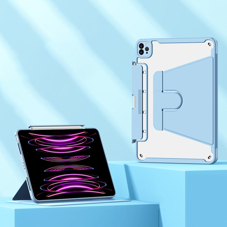 For Huawei MatePad 10.8 Detachable Rotating Leather Tablet Case(Blue) - Huawei by PMC TechLife | Online Shopping South Africa | PMC TechLife | Buy Now Pay Later Mobicred