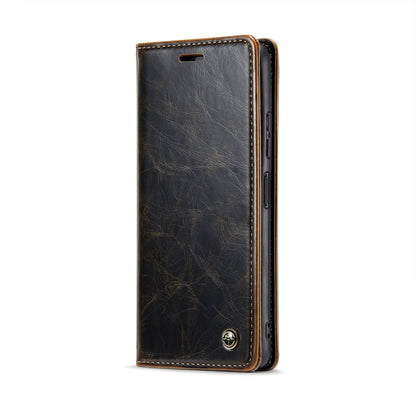 For Xiaomi Redmi Note 12 5G / Poco X5 CaseMe 003 Crazy Horse Texture Leather Phone Case(Coffee) - Xiaomi Cases by CaseMe | Online Shopping South Africa | PMC Jewellery | Buy Now Pay Later Mobicred