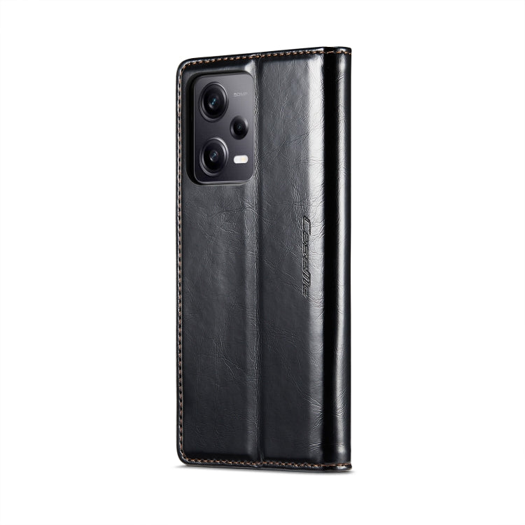 For Xiaomi Redmi Note 12 Pro 5G / Poco X5 Pro CaseMe 003 Crazy Horse Texture Leather Phone Case(Black) - Xiaomi Cases by CaseMe | Online Shopping South Africa | PMC Jewellery | Buy Now Pay Later Mobicred