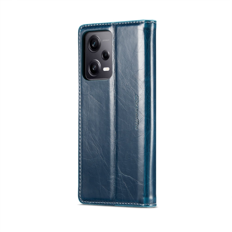 For Xiaomi Redmi Note 12 Pro+ 5G CaseMe 003 Crazy Horse Texture Leather Phone Case(Blue) - Xiaomi Cases by CaseMe | Online Shopping South Africa | PMC Jewellery | Buy Now Pay Later Mobicred