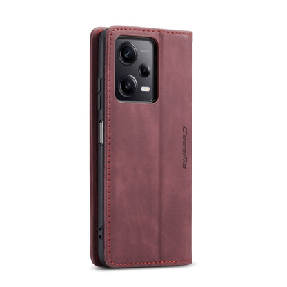 For Xiaomi Redmi Note 12 Pro 5G / Poco X5 Pro CaseMe 013 Multifunctional Horizontal Flip Leather Phone Case(Wine Red) - Xiaomi Cases by CaseMe | Online Shopping South Africa | PMC Jewellery | Buy Now Pay Later Mobicred