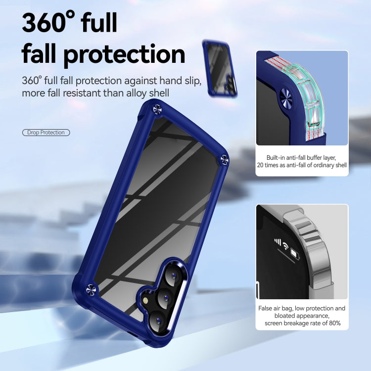 For Samsung Galaxy S24+ 5G TPU + PC Lens Protection Phone Case(Blue) - Galaxy S24+ 5G Cases by PMC Jewellery | Online Shopping South Africa | PMC Jewellery