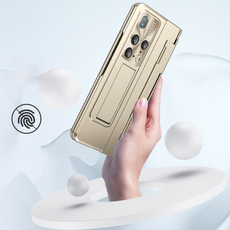 For Huawei Mate X2 Integrated Folding Hinge Phone Case with Stylus(Silver) - Huawei Cases by PMC TechLife | Online Shopping South Africa | PMC TechLife | Buy Now Pay Later Mobicred