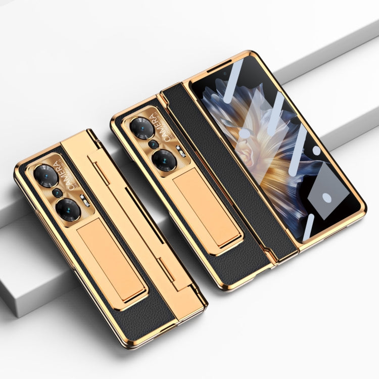 For Honor Magic Vs Integrated Full Coverage Phone Case with Hinge(Gold+Black) - Honor Cases by PMC TechLife | Online Shopping South Africa | PMC TechLife | Buy Now Pay Later Mobicred