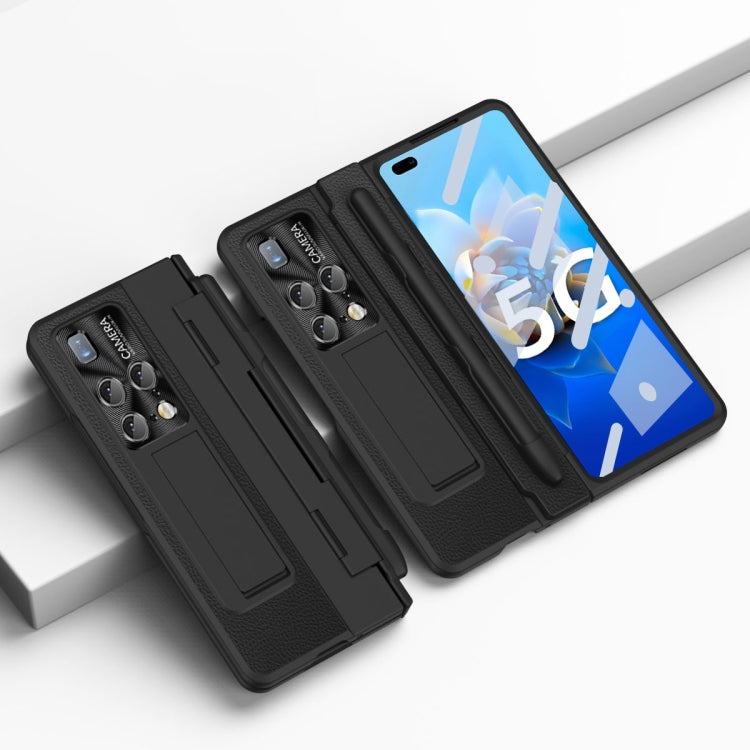 For Huawei Mate X2 Integrated Full Coverage Hinge Phone Case with Stylus(Black) - Huawei Cases by PMC TechLife | Online Shopping South Africa | PMC TechLife | Buy Now Pay Later Mobicred