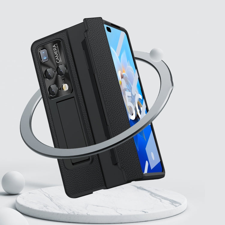 For Huawei Mate X2 Integrated Full Coverage Hinge Phone Case with Stylus(Blue) - Huawei Cases by PMC TechLife | Online Shopping South Africa | PMC TechLife | Buy Now Pay Later Mobicred