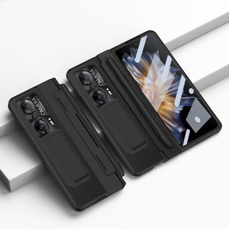 For Honor Magic Vs Integrated Full Coverage Hinge Phone Case with Stylus(Black) - Honor Cases by PMC TechLife | Online Shopping South Africa | PMC TechLife | Buy Now Pay Later Mobicred