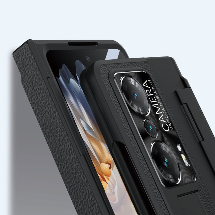 For Honor Magic Vs Integrated Full Coverage Hinge Phone Case with Stylus(Black) - Honor Cases by PMC TechLife | Online Shopping South Africa | PMC TechLife | Buy Now Pay Later Mobicred