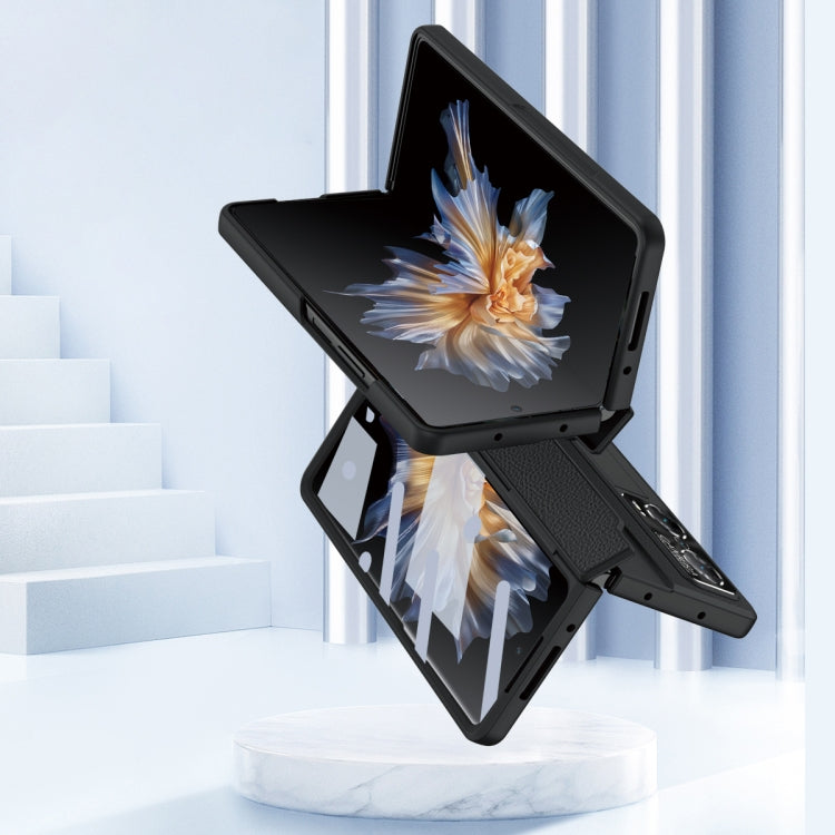 For Honor Magic Vs Integrated Full Coverage Hinge Phone Case with Stylus(Gold+Pink) - Honor Cases by PMC TechLife | Online Shopping South Africa | PMC TechLife | Buy Now Pay Later Mobicred