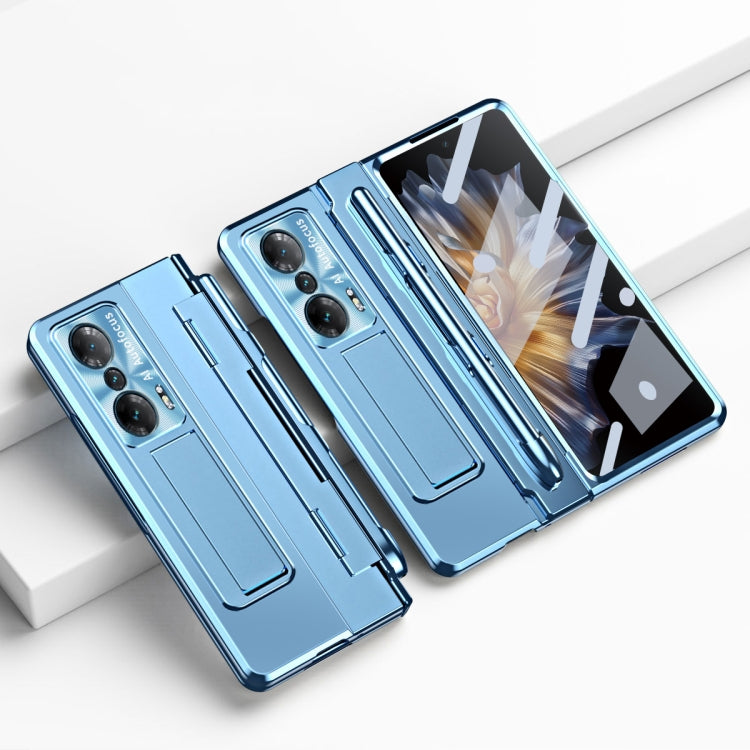 For Honor Magic Vs Integrated Folding Hinge Phone Case with Stylus(Blue) - Honor Cases by PMC TechLife | Online Shopping South Africa | PMC TechLife | Buy Now Pay Later Mobicred