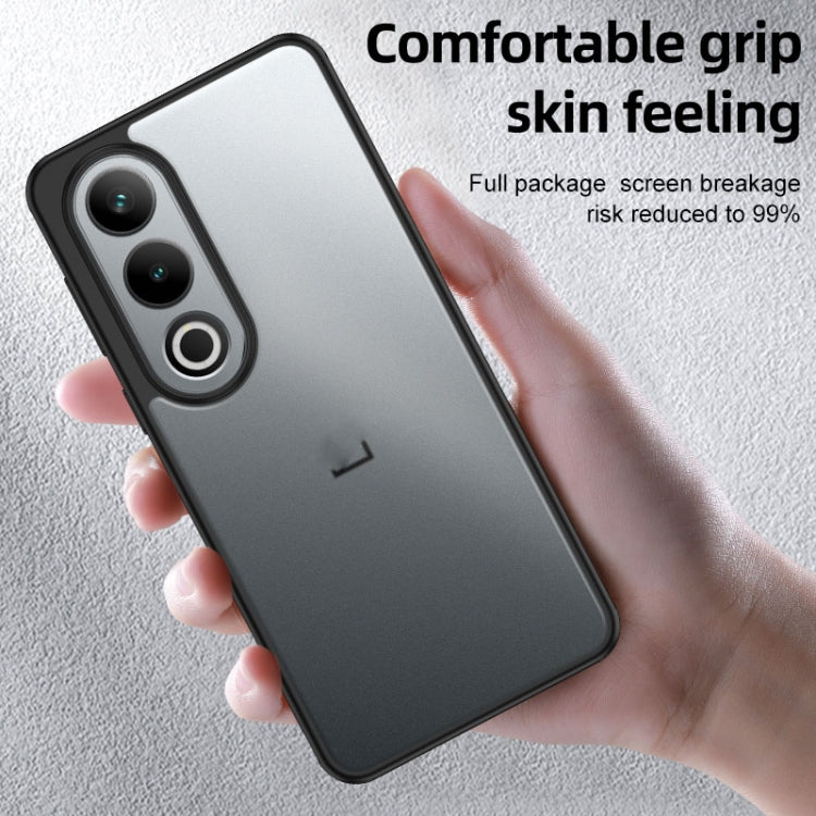 For OnePlus Ace 3V Armor Clear TPU Hard PC Phone Case(Matte Black) - OnePlus Cases by PMC TechLife | Online Shopping South Africa | PMC TechLife | Buy Now Pay Later Mobicred