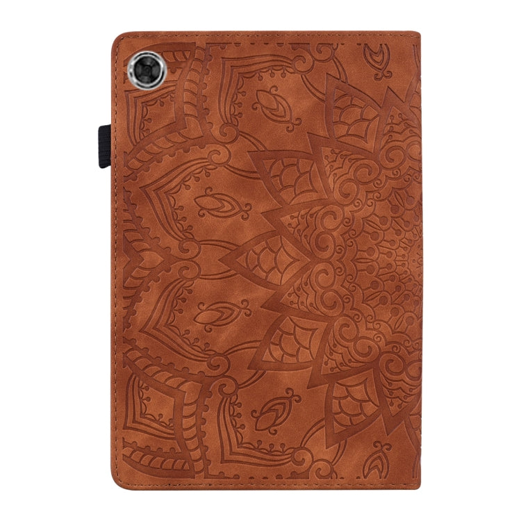 For Lenovo Tab M10 Plus 10.6 3rd Gen 2022 Calf Texture Embossed Flip Leather Tablet Case(Brown) - Lenovo by PMC TechLife | Online Shopping South Africa | PMC TechLife | Buy Now Pay Later Mobicred