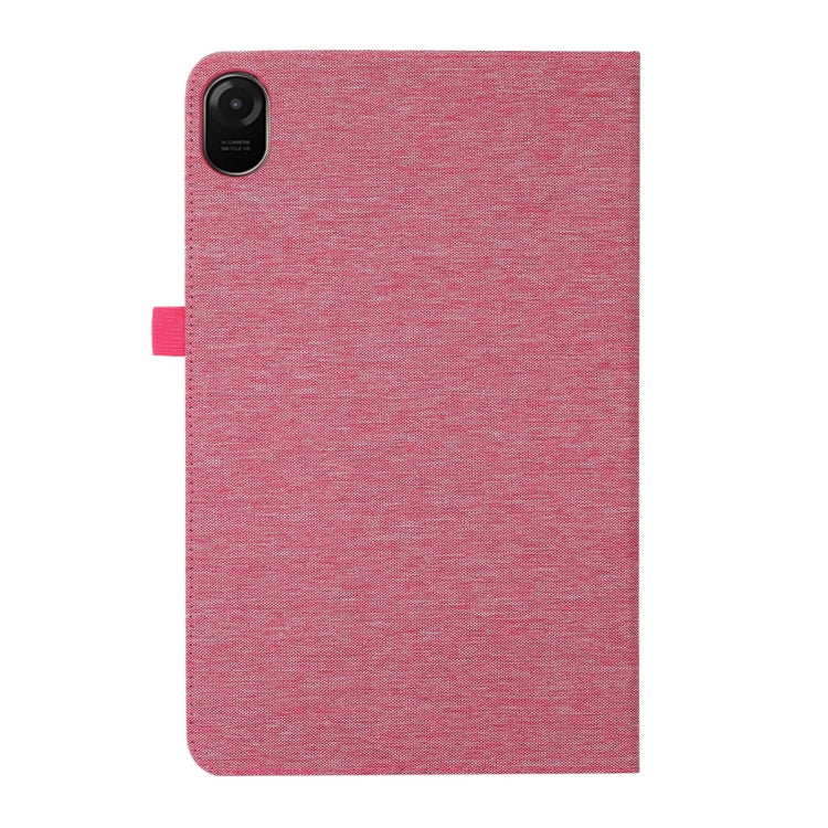 For Honor Pad 9 Pro / V8 Pro Fabric Leather Tablet Case(Pink) - Honor by PMC TechLife | Online Shopping South Africa | PMC TechLife | Buy Now Pay Later Mobicred