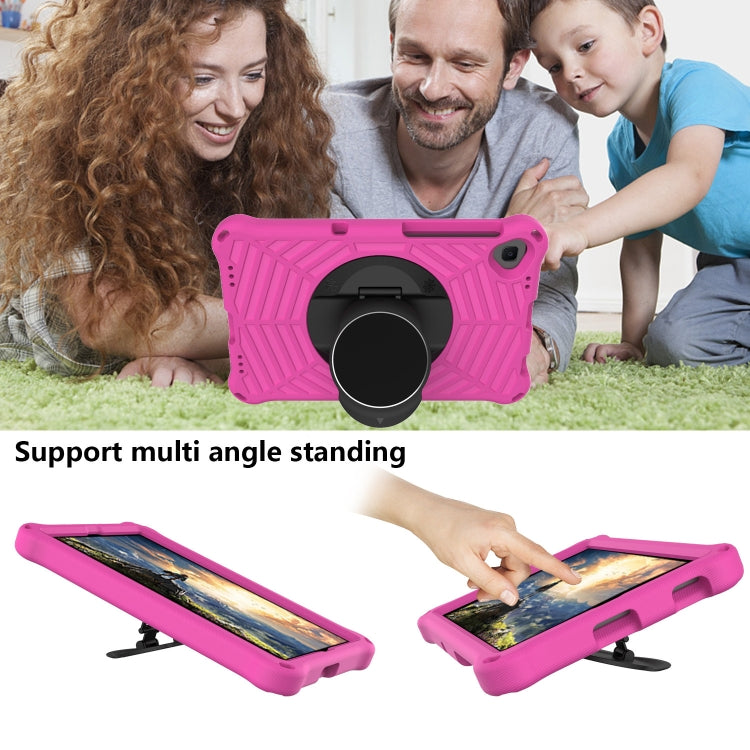 For Lenovo Tab K10 Spider King Silicone Protective Tablet Case(Rose Red) - Lenovo by PMC TechLife | Online Shopping South Africa | PMC TechLife | Buy Now Pay Later Mobicred