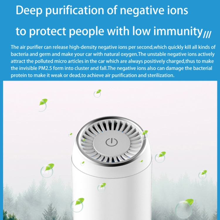 Y-20 Desktop Car Negative Ion Air Purifier(Black) - Air Purifier by PMC TechLife | Online Shopping South Africa | PMC TechLife | Buy Now Pay Later Mobicred