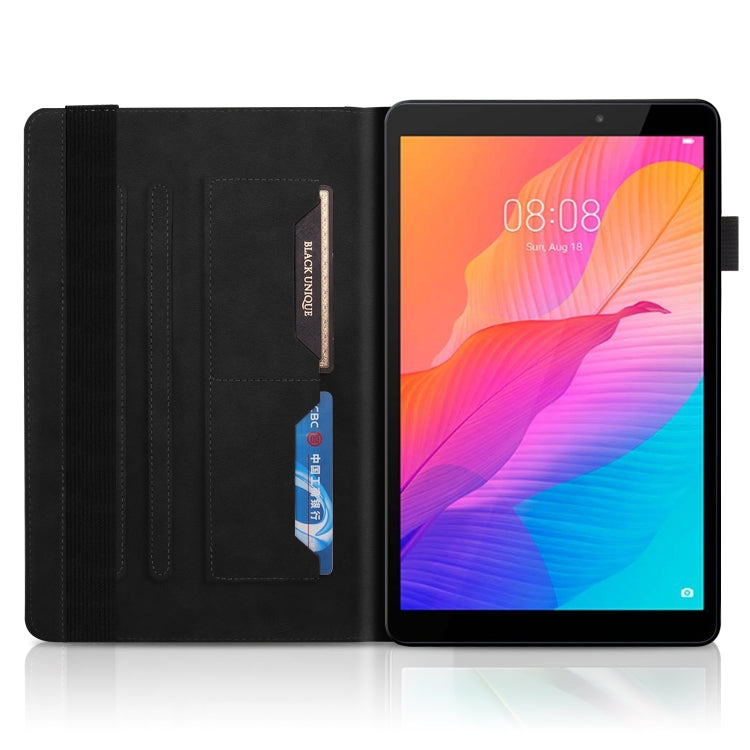 For Huawei Matepad SE 10.4 2022 Life Tree Embossed Flip Leather Tablet Case(Black) - Huawei by PMC TechLife | Online Shopping South Africa | PMC TechLife | Buy Now Pay Later Mobicred