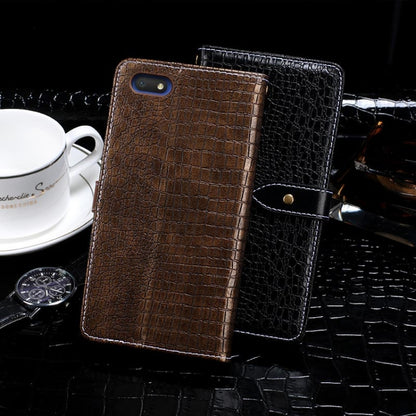 For Alcatel 1V (2019) idewei Crocodile Texture Horizontal Flip Leather Case with Holder & Card Slots & Wallet(Dark Blue) - More Brand by idewei | Online Shopping South Africa | PMC Jewellery | Buy Now Pay Later Mobicred