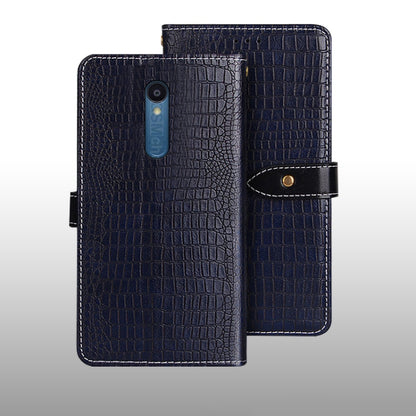 For Sharp Rouvo V idewei Crocodile Texture Leather Phone Case(Dark Blue) - More Brand by idewei | Online Shopping South Africa | PMC Jewellery | Buy Now Pay Later Mobicred