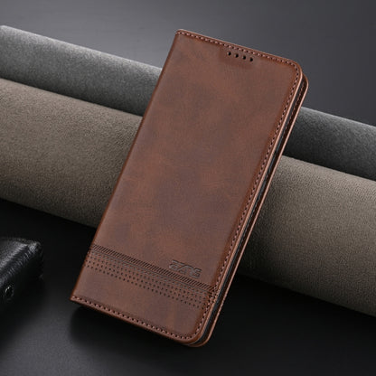 For Honor Magic6 Pro AZNS Magnetic Calf Texture Flip Leather Phone Case(Dark Brown) - Honor Cases by AZNS | Online Shopping South Africa | PMC Jewellery | Buy Now Pay Later Mobicred