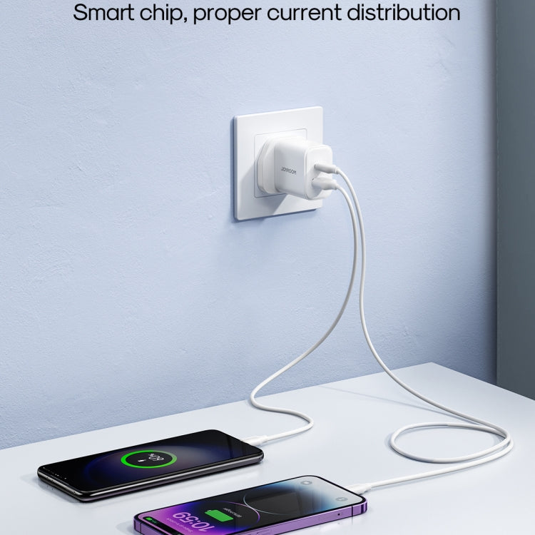 J0YROOM TCF05 20W USB+USB-C/Type-C Dual Interface Fast Charger Set, Specification:UK Plug(Black) - USB Charger by JOYROOM | Online Shopping South Africa | PMC Jewellery | Buy Now Pay Later Mobicred