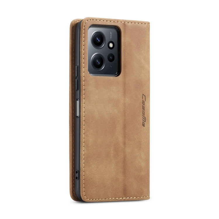 For Xiaomi Redmi Note 12 4G Global CaseMe 013 Multifunctional Horizontal Flip Leather Phone Case(Brown) - Xiaomi Cases by CaseMe | Online Shopping South Africa | PMC Jewellery | Buy Now Pay Later Mobicred