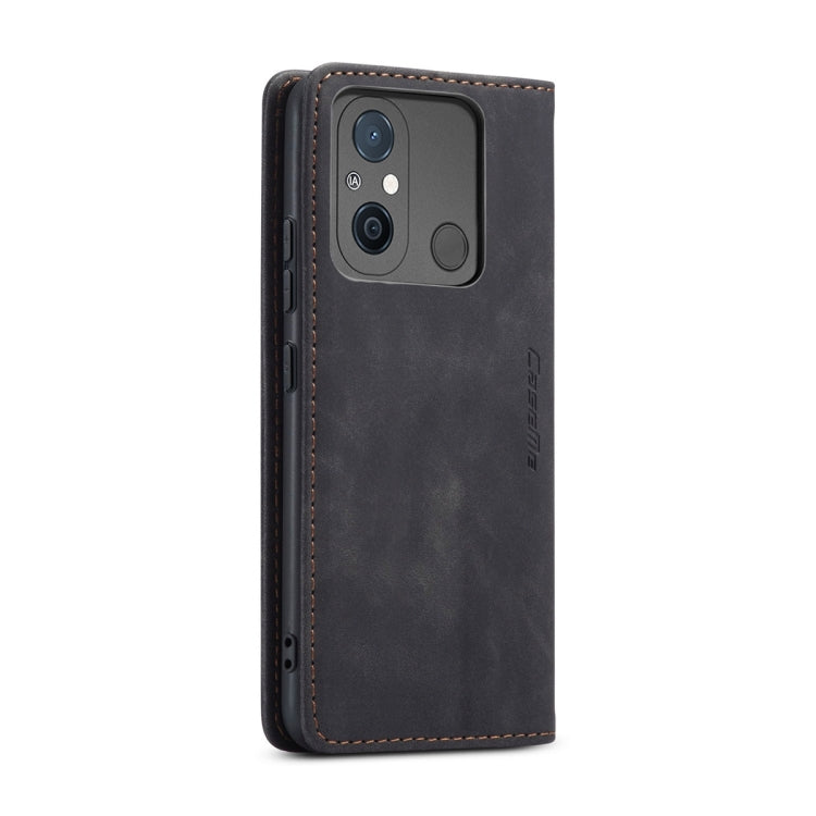 For Xiaomi Redmi 11A / 12C CaseMe 013 Multifunctional Horizontal Flip Leather Phone Case(Black) - Xiaomi Cases by CaseMe | Online Shopping South Africa | PMC Jewellery | Buy Now Pay Later Mobicred